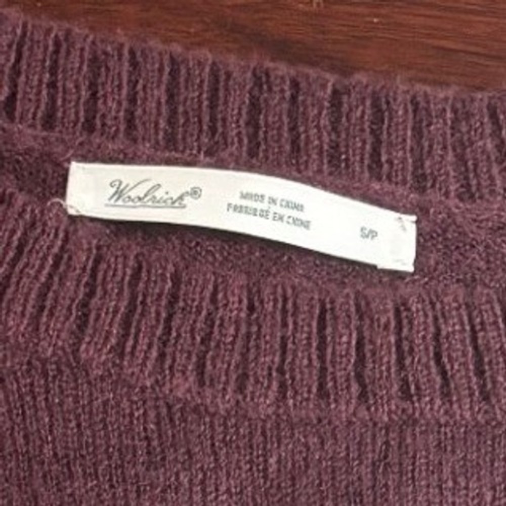 Woolrich Womens Sweater S Mallard Duck Lightweight Wool Mohair Blend Cabincore - Picture 3 of 7